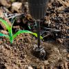 4 Pack Heavy Duty Ground Auger Stakes 2.76In Wide Spiral Drill Bits Soil Hole Digging Drill Shaft Farm Vegetable Flower Planting Earth Planter Digger