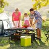 Folding Camping Table Portable Lightweight Aluminum Roll-Up Picnic Bbq Desk With Carrying Bag Heavy Duty Outdoor Beach Backyard Party Patio
