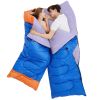 2 People Sleeping Bag For Adult Kids Lightweight Water Resistant Camping Cotton Liner Cold Warm Weather Indoor Outdoor Use 3 Season With Sack For Spri