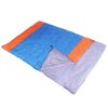 3 People Sleeping Bag For Adult Kids Lightweight Water Resistant Camping Cotton Liner Cold Warm Weather Indoor Outdoor Use 3 Season With Sack For Spri