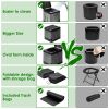 Portable Toilet For Car Camping Boating Hiking Outdoor Travel Potty With Carry Bag Foldable Emergency Toilet With Lid Trash Bags
