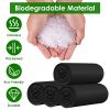 4 Rolls Black Garbage Bags 5.3 Gallons Unscented Disposable Trash Bags Portable Leak Resistant Trash Can Liners For Bathroom Office Kitchen Bedroom Ca