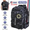 42L/11Gal Fishing Backpack Large Capacity Fishing Tackle Storage Bag With Rod Holders 16-Pocket Water-Resistant With Divider Adjustable Padded Straps