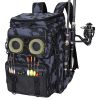 42L/11Gal Fishing Backpack Large Capacity Fishing Tackle Storage Bag With Rod Holders 16-Pocket Water-Resistant With Divider Adjustable Padded Straps