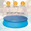 12Ft Swimming Pool Cover Protector Dustproof Waterproof Paddling Pool Cover