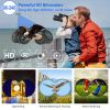 Portable Zoom Binoculars With Fmc Lens Low Light Night Vision For Bird Watching Hunting Sports Events Concerts Adults Kids