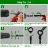 4 Pack Heavy Duty Ground Auger Stakes 2.76In Wide Spiral Drill Bits Soil Hole Digging Drill Shaft Farm Vegetable Flower Planting Earth Planter Digger