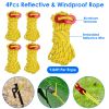 Tent Stakes Camping Hammer Tent Pegs Set Camping Accessories Kit With 9.84Ft Reflective Ropes For Camping Hiking Canopy