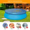10Ft Swimming Pool Round Cover Protector Dustproof Waterproof Paddling Pool Cover