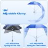 Camping Chair With Umbrella Lightweight Foldable Outdoor Chair With Cup Holder Detachable Sun Canopy Carrying Bag 330Lbs Max Load For Beach Picnic Tra