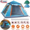 4-5 Person Camping Tent Outdoor Foldable Waterproof Tent With 2 Mosquito Nets Windows Carrying Bag For Hiking Climbing Adventure Fishing