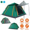 4-5 Person Camping Tent Outdoor Foldable Waterproof Tent With 2 Mosquito Nets Windows Carrying Bag For Hiking Climbing Adventure Fishing