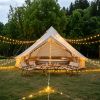 9.8Ft Oxford Bell Tent For Family Camping Spacious Yurt Tent With Stove Jack, 4 Season Glamping Shelter, Waterproof Oxford Hot Tent For 3-4 People