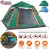 4-5 Person Camping Tent Outdoor Foldable Waterproof Tent With 2 Mosquito Nets Windows Carrying Bag For Hiking Climbing Adventure Fishing