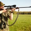 Tactical Shotgun Sling 2 Point Gun Sling Adjustable Shoulder Strap Rifle Shotgun Belts W/ 15-Shell Holders