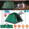 4-5 Person Camping Tent Outdoor Foldable Waterproof Tent With 2 Mosquito Nets Windows Carrying Bag For Hiking Climbing Adventure Fishing
