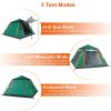 4-5 Person Camping Tent Outdoor Foldable Waterproof Tent With 2 Mosquito Nets Windows Carrying Bag For Hiking Climbing Adventure Fishing