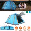 4-5 Person Camping Tent Outdoor Foldable Waterproof Tent With 2 Mosquito Nets Windows Carrying Bag For Hiking Climbing Adventure Fishing