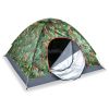 4 Persons Camping Waterproof Tent Pop Up Tent Instant Setup Tent W/2 Mosquito Net Doors Carrying Bag Folding 4 Seasons For Hiking Climbing Adventure F