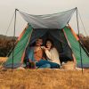 4-5 Person Camping Tent Outdoor Foldable Waterproof Tent With 2 Mosquito Nets Windows Carrying Bag For Hiking Climbing Adventure Fishing